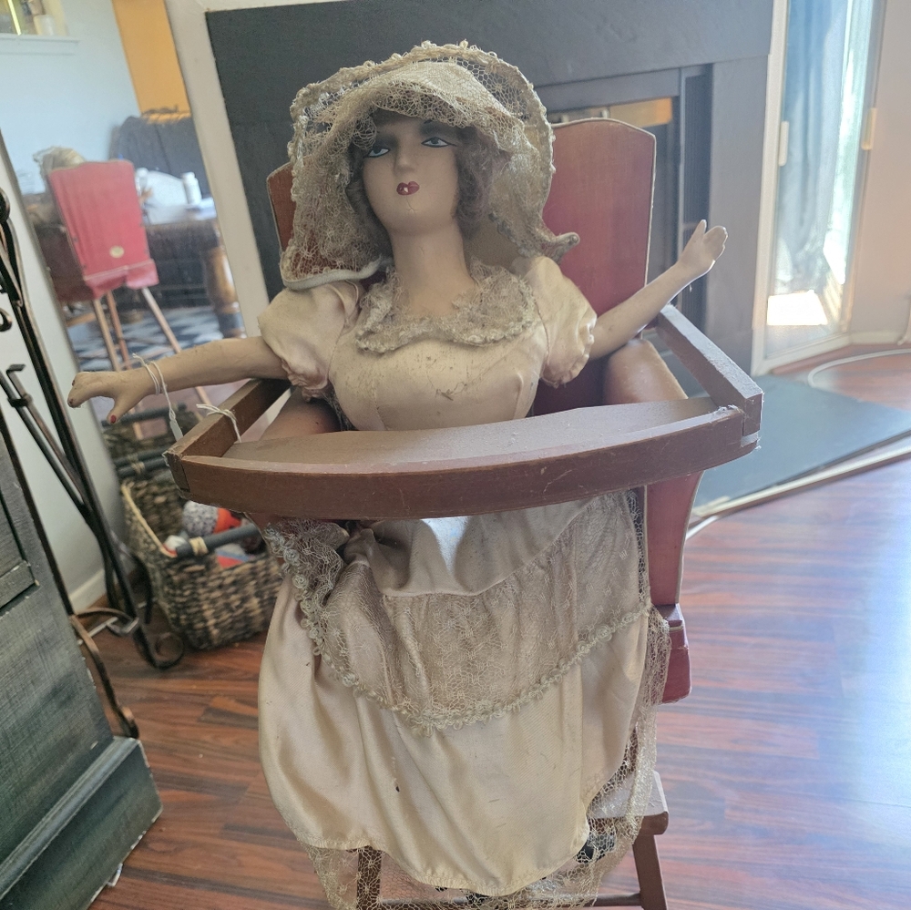 Antique 1920s BAM BOUDOIR DOLL